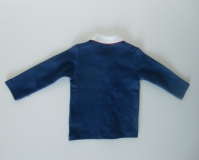 Ducky Beau Polo-Langarm-Shirt navy