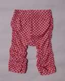 Carbone Mini Raff-Legging Karo coralle-weiss