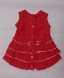 Carbone Mini Stufen - Kleid coralle