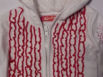 Carbone Mini Cardigan weiss-coralle