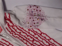 Carbone Mini Cardigan weiss-coralle