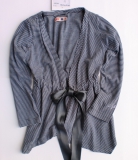 CKS Long-Cardigan Griffins Streifen graphite-weiss Gr. 128 - 8y