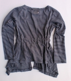 CKS Long-Cardigan Griffins Streifen graphite-weiss Gr. 128 - 8y