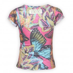 Vingino T-Shirt IDHUNA soft neon pink 116 - 6y