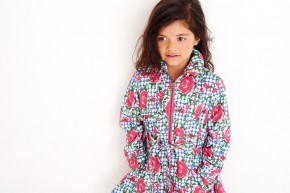 Mim-Pi Sommer-Mantel/-Jacke rot weiß blau