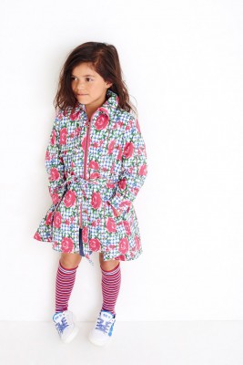 Mim-Pi Kniestrümpfe Streifen/geringelt blau-weiß-rot 2-4y