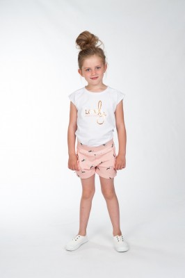 KIE stone T-Shirt "Lovely" white 110/116