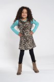 Kiezel-tje Etui-Kleid zebra Gr. 122/128