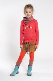 Kiezel-tje Langarm-Shirt/Longsleeve Love dot orange Gr. 110/116