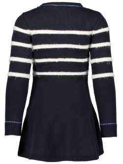 LIKE FLO Langarm-Strick-Kleid navy 128