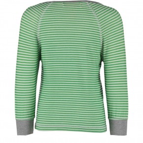 Mim-Pi Langarm-Shirt/Longsleeve Streifen grün/weiß 128 - 8y