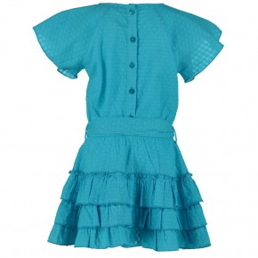 Mim-Pi Punkte-Kleid türkis 110