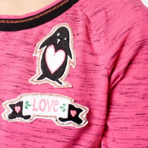 Mim-Pi Langarm-Shirt/Longsleeve pink meliert