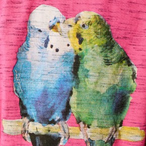 Mim-Pi Pullover/Sweater Sittiche pink meliert