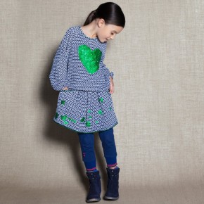 Mim-Pi Rock Muster blau weiß