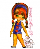 Mim-Pi Patch-Shirt ecru Gr. 104