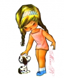 Mim-Pi Patch-Shirt ecru Gr. 104