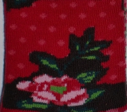 Bonnie Doon Strumpfhose "Patern Mix" carminrot Gr. 92 - 98