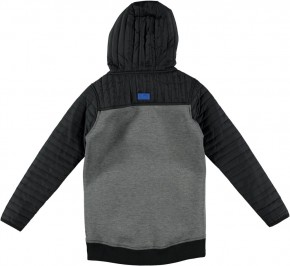 RETOUR Sweat-Jacke mit Kapuze TONIO antra melange black old