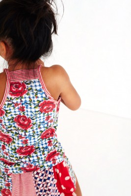 Mim-Pi Patchwork-Rock rot-weiß-blau 122