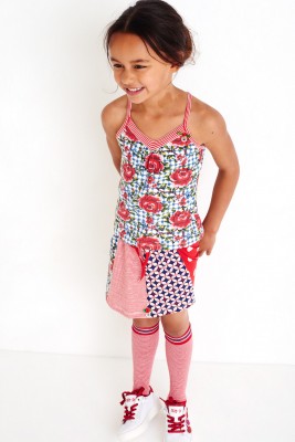 Mim-Pi Patchwork-Rock rot-weiß-blau 122