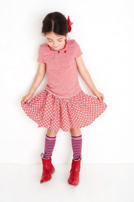 Mim-Pi Kniestrümpfe Streifen/geringelt blau-weiß-rot 2-4y