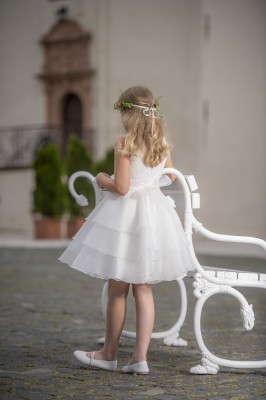 MONNY Kommunionkleid ORGANZA 34 ecru